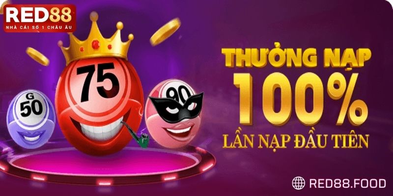 Chương trình khuyến mãi casino RED88 thưởng 100% nạp thẻ