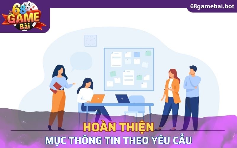 Hoàn thiện các mục thông tin đăng ký theo yêu cầu